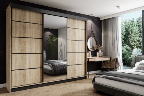 Szafa AMO 250 - Dąb Sonoma + Czarny + Czarny wstawki.jpg