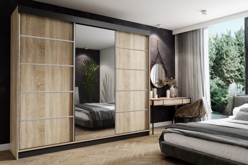 Szafa AMO 250 - Dąb Sonoma + Czarny + Srebrne wstawki.jpg