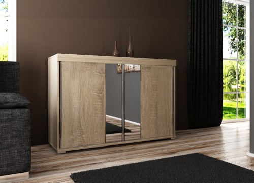 Komoda TABLET 3 - 120 lub 140 - dąb sonoma + lustro.jpg