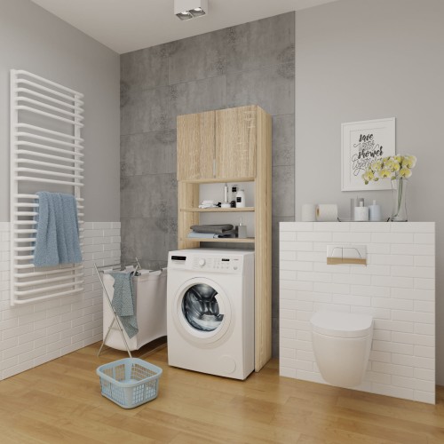 Szafka nad pralkę - stojąca - Dąb Sonoma.jpg