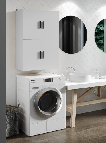 Szafka nad pralkę - wisząca - Biały.jpg