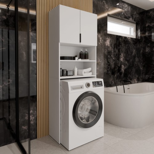 Szafka nad pralkę TOLI - Biały + Biały.jpg