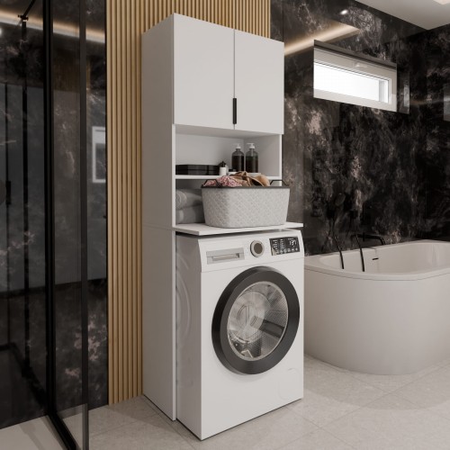 Szafka nad pralkę TOLI PLUS - Biały + Biały.jpg