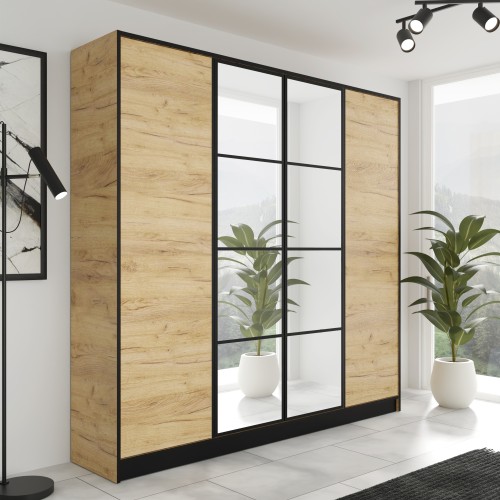 Szafa EDEN 4D 207 - Dąb Craft Złoty - Wzór 1.jpg