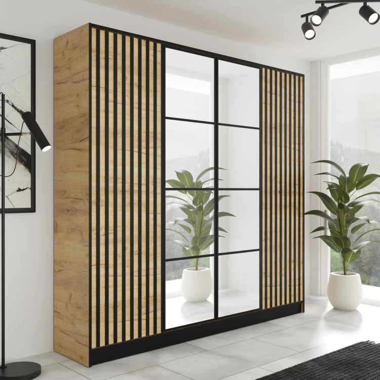 Szafa EDEN 4D 207 - Dąb Craft Złoty - Wzór 3.jpg