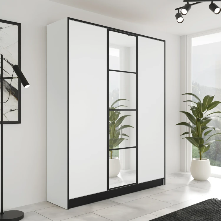 Szafa EDEN 3D 157 - Biały - Wzór 1.jpg