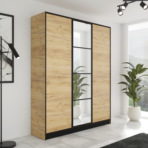 Szafa EDEN 3D 157 - Dąb Craft Złot - Wzór 1.jpg