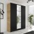Szafa EDEN 3D 157 - Dąb Craft Złot + Czarny - Wzór 1.jpg