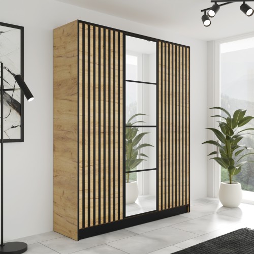 Szafa EDEN 3D 157 - Dąb Craft Złoty - Wzór 3.jpg